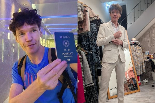 ▲▼法裔主持人赴花蓮救災遭酸「穿綠背心作秀」：很委屈。（圖／翻攝自Facebook／吉雷米-一粒米）