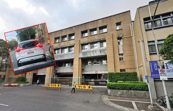 本刊直擊黃國昌狗仔隊躲在租賃車上，埋伏在立法院周遭伺機而動。(翻攝GoogleMaps）