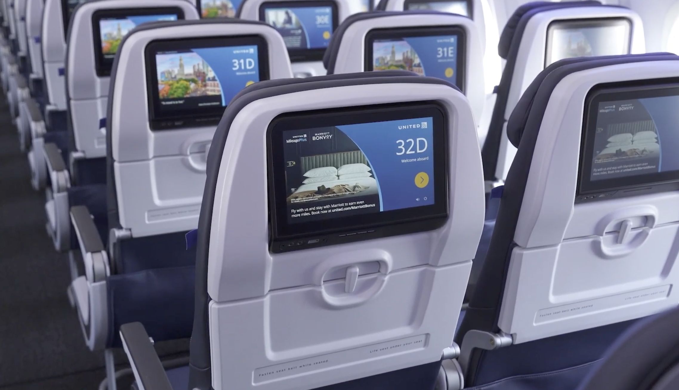 ▲▼聯合航空波音737 MAX 8機艙設計。（圖／聯合航空提供）