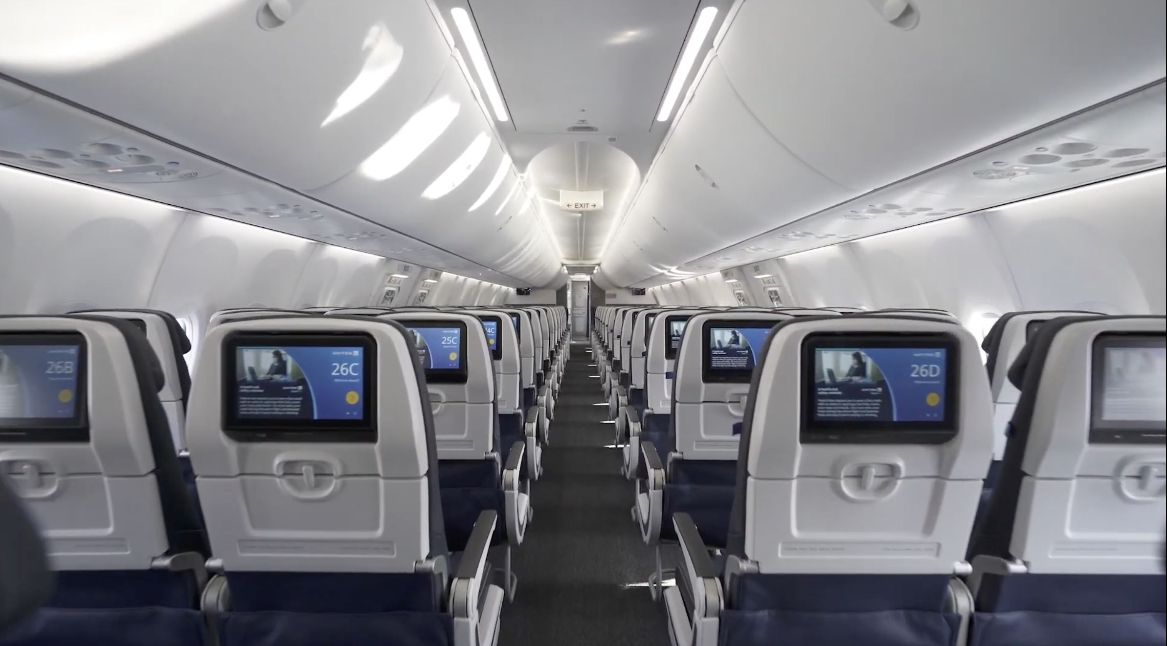 ▲▼聯合航空波音737 MAX 8機艙設計。（圖／聯合航空提供）