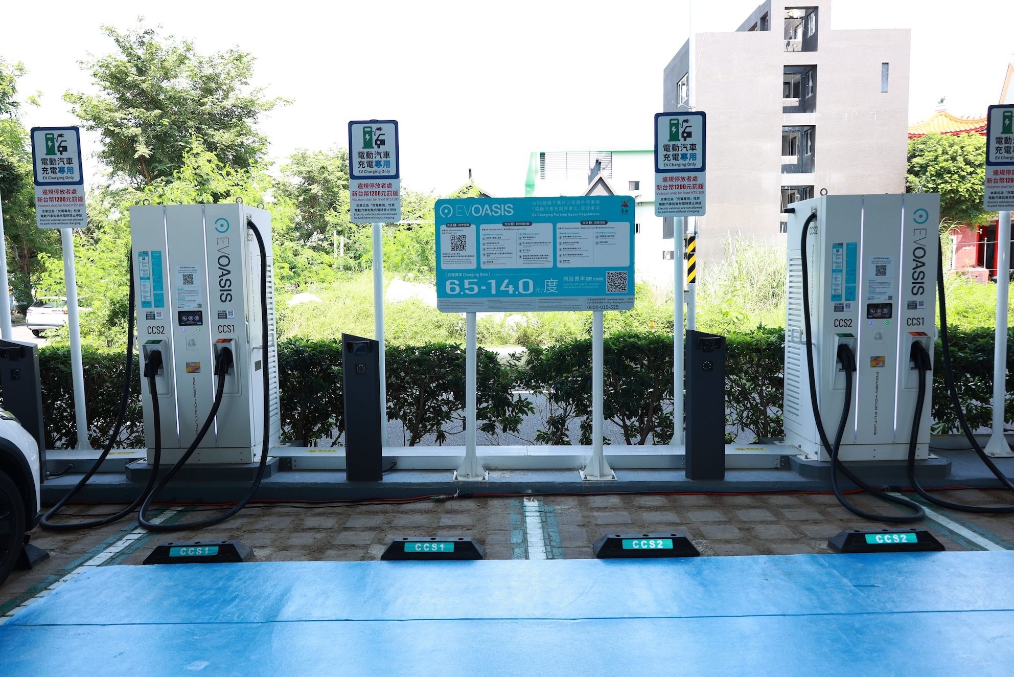 ▲▼EVOASIS,臺南市府,快充站。（圖／EVOASIS提供）
