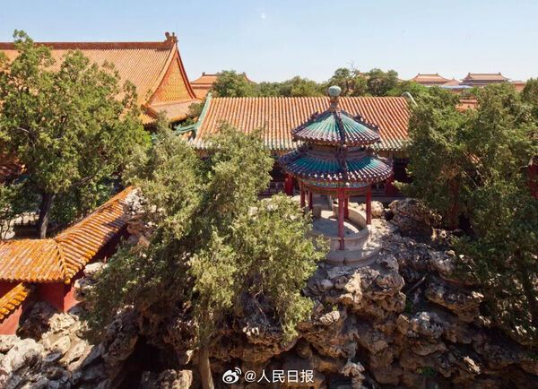 ▲▼北京故宮寧壽宮花園，又稱乾隆花園。（圖／翻攝人民日報）