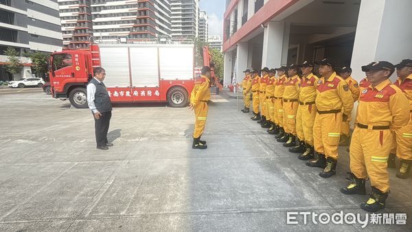▲台南市特搜隊支援花蓮堰塞湖災情，28日晚間平安返抵台南。（記者林東良翻攝，下同）
