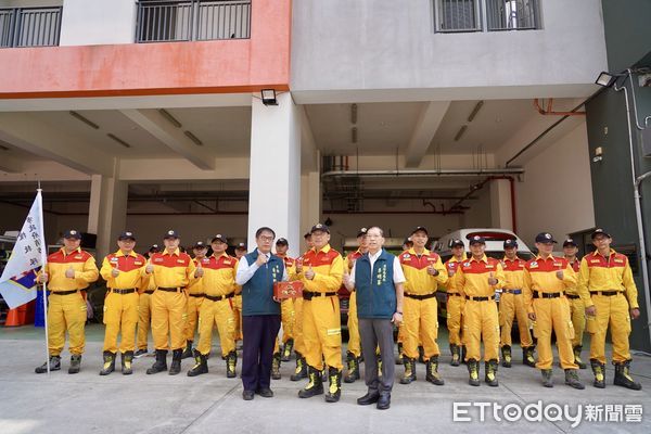 ▲台南市特搜隊支援花蓮堰塞湖災情，28日晚間平安返抵台南。（記者林東良翻攝，下同）