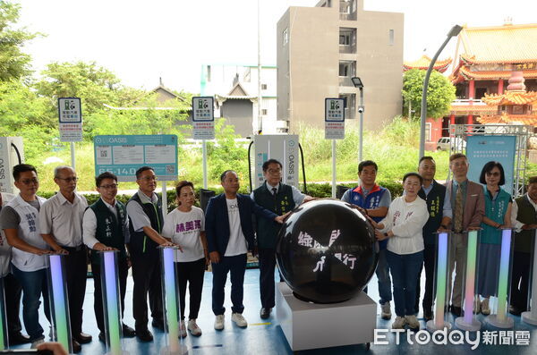 ▲台南市首批6處快充站30日正式啟用，共計18席180KW充電車格。（記者林東良翻攝，下同）