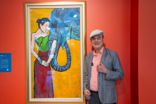 ▲「大金先生」蘇一仲首次舉辦個人創作展。（圖／記者劉亮亨攝）