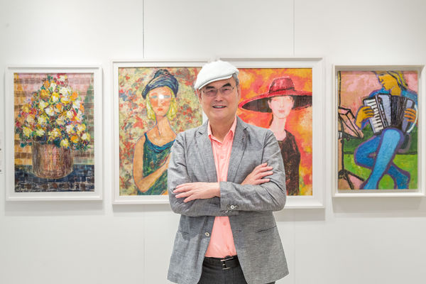 ▲「大金先生」蘇一仲首次舉辦個人創作展。（圖／記者劉亮亨攝）