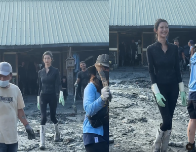 超正名模現身災區被酸 一句話打臉酸民!大方認「蹭流量」要協尋