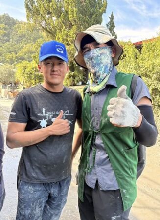 ▲楊一展搭火車到花蓮救災。（圖／翻攝自Instagram）