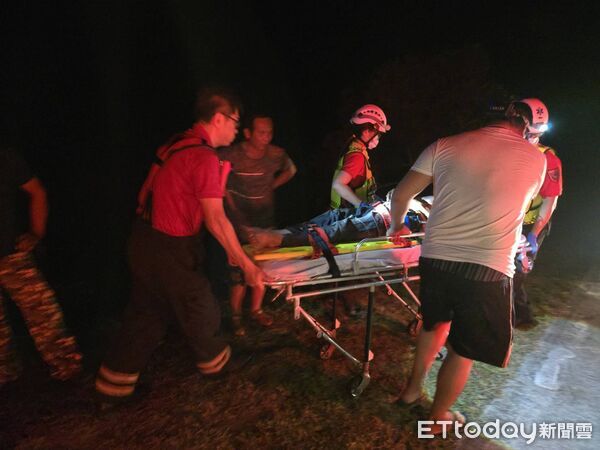 ▲車城消防分隊保力村救護。（圖／記者陳崑福翻攝）