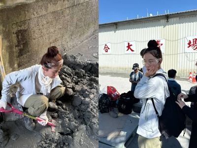 剛捐30萬!李多慧素顏現身花蓮救災 「加入挖土行列」現場畫面曝光