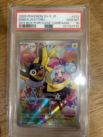 ▲余純安將珍藏的寶可夢卡「奇樹的電海燕」進行公益競標 。（圖／余純安提供）