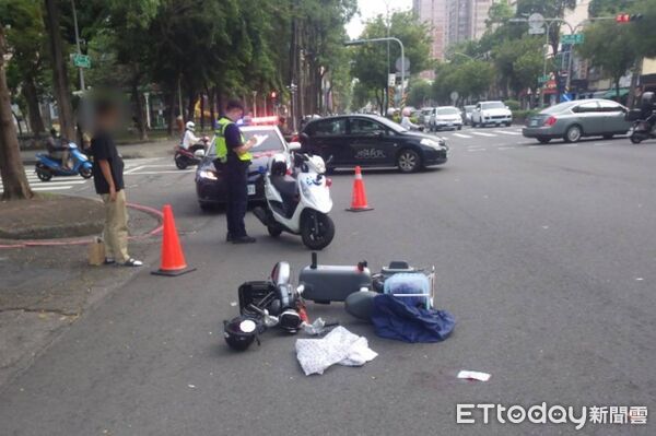 ▲▼高雄17歲少年無照騎車上路闖禍，女騎士遭追撞「頭部爆血」送醫。（圖／記者賴文萱翻攝）