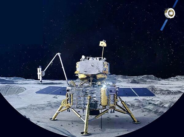 ▲▼大陸「嫦娥六號」探測器。（圖／翻攝微博）