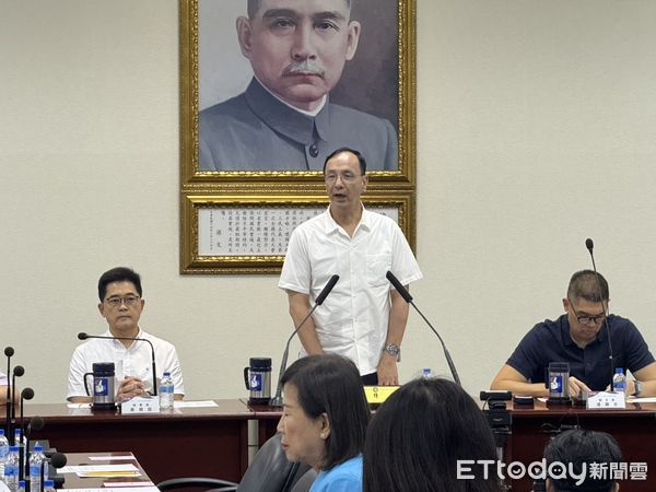 ▲▼國民黨主席朱立倫中常會致詞。（圖／記者鄭佩玟攝）