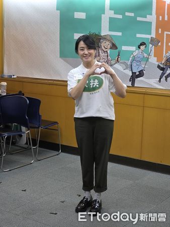 ▲海裕芬今天出席家扶基金會活動。（圖／記者葉文正攝）