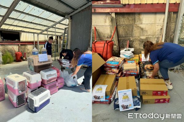 東森寵物援助光復災區毛孩。（圖／東森寵物提供）