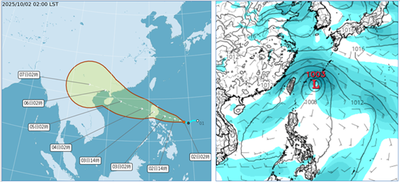 今起6天熱爆2區炸雨 中秋後「台灣東方海面」有熱帶擾動發展