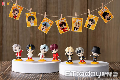 麥當勞推BTS「TinyTAN盲盒公仔」　全套7款10/8限量開賣