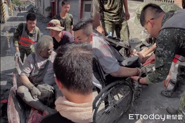 ▲▼老翁受困多天終於獲救。（圖／Threads網友guyi_51授權提供，請勿隨意翻拍以免侵權）