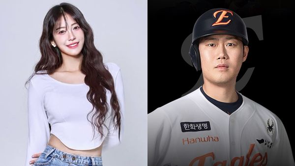 ▲▼韓華,金娟婷,河周錫。（圖／翻攝自Instagram／90_allie、韓華鷹隊官網）