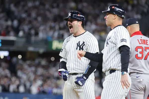 ▲洋基背水一戰4比3險勝紅襪　萊斯開轟、奇澤姆狂奔助隊扳平系列賽。（圖／路透）