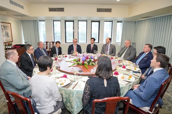 ▲▼外交部政務次長陳明祺款宴奧地利友台協會主席艾蒙（Werner Amon）率領「奧地利跨黨派國會議員訪問團」。（圖／外交部提供）