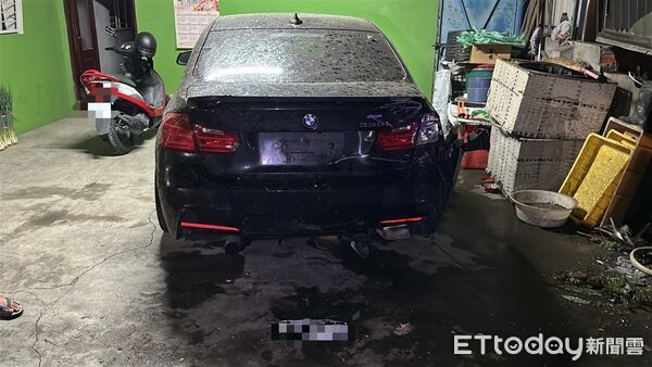 ▲施男涉嫌偷走拖扳車沿路肇事。（圖／記者陳崑福翻攝）