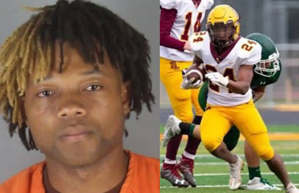 同學竟是成年男　22歲男假扮高中生混入校園「還加入足球隊」。（合成圖／翻攝自Hennepin County Sheriff`s Office與X）