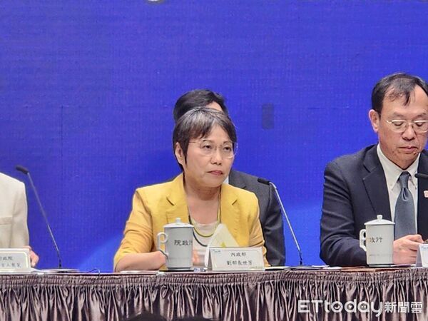 ▲▼ 內政部長劉世芳出席行政院會記者會。（圖／記者陳家祥攝）