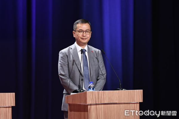 ▲羅智強出席國民黨主席選舉辯論。（圖／記者林敬旻攝）