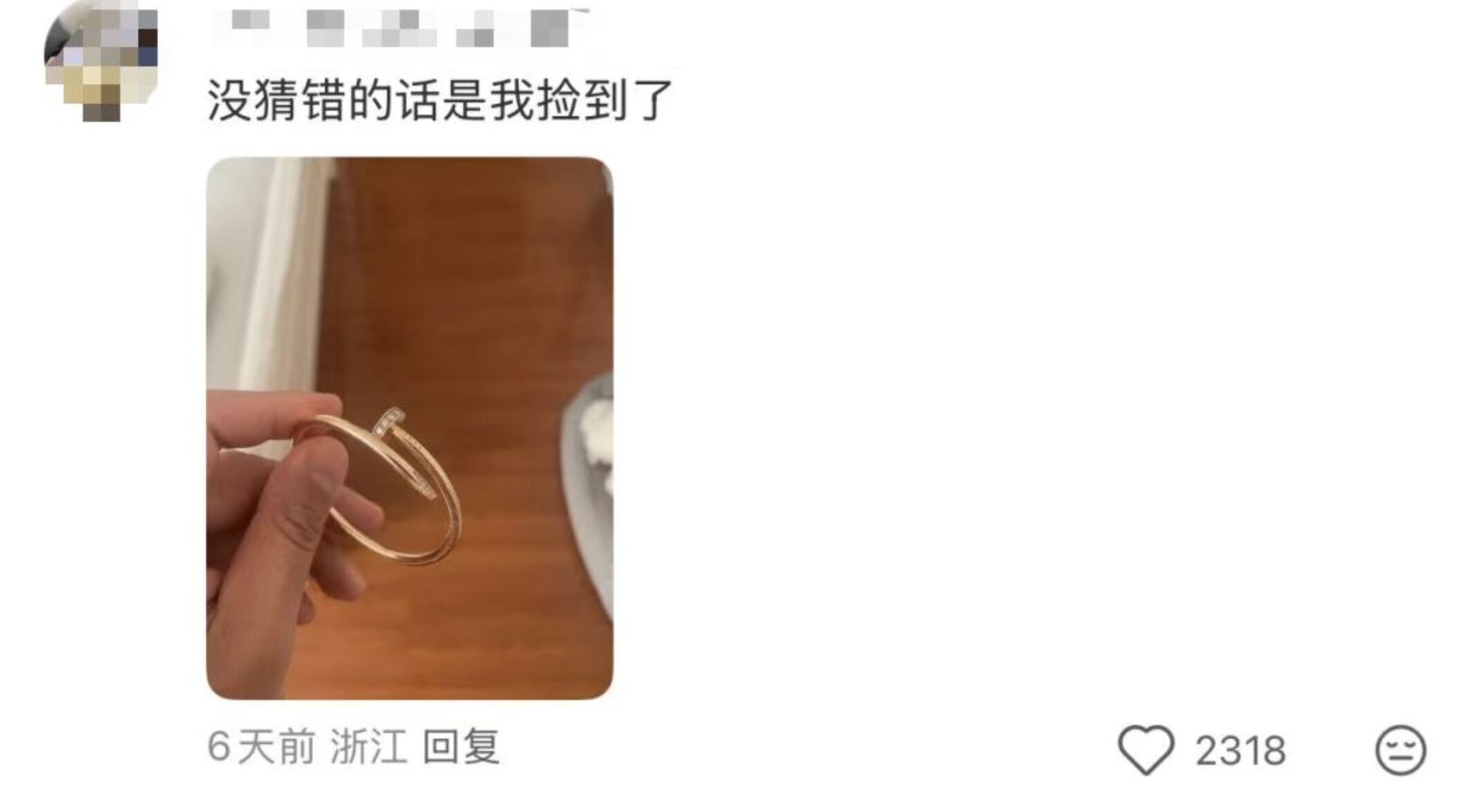 ▲女歌迷看周杰倫演唱會丟失名貴手鐲，發文後幸運找回。（圖／翻攝極目新聞）