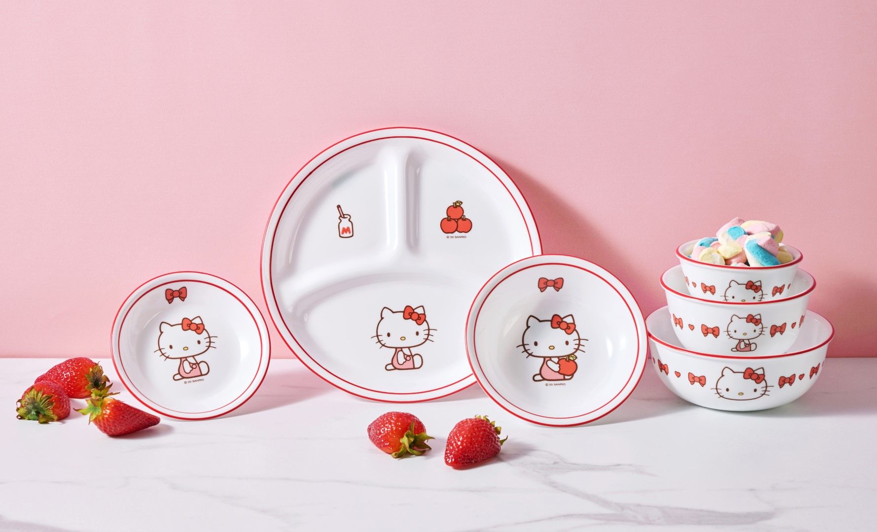 ▲康寧餐具推HELLO KITTY系列。（圖／品牌提供）