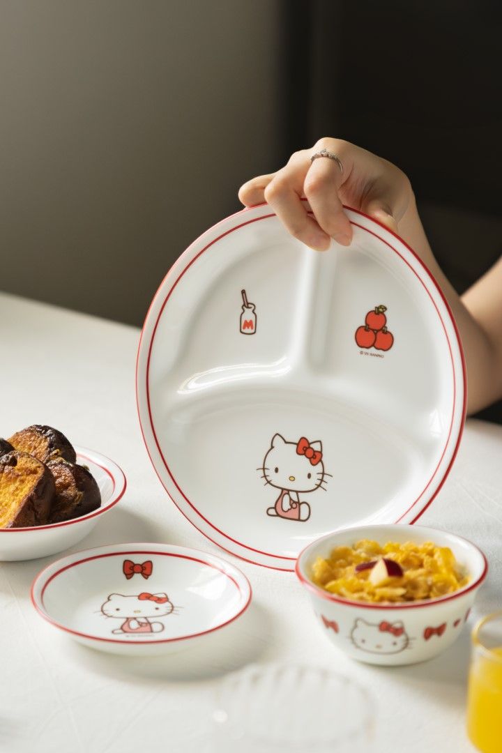 ▲康寧餐具推HELLO KITTY系列。（圖／品牌提供）