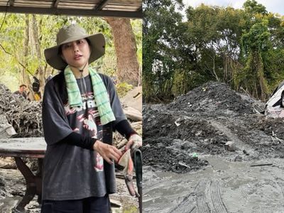 YTR金針菇救災發聲！急奔花蓮「鏟土全身泥濘」：這是台灣最美一面