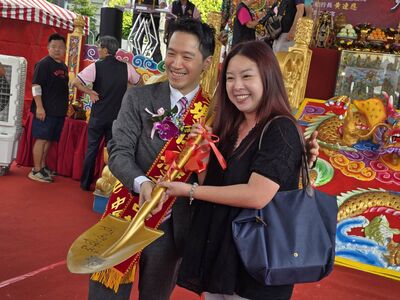 中壢仁海宮200年醮壇動土　何志偉溫馨「送暖」祝好孕到