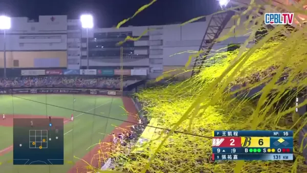 ▲中信兄弟蜂王彩帶。（圖／截圖CPBL TV）