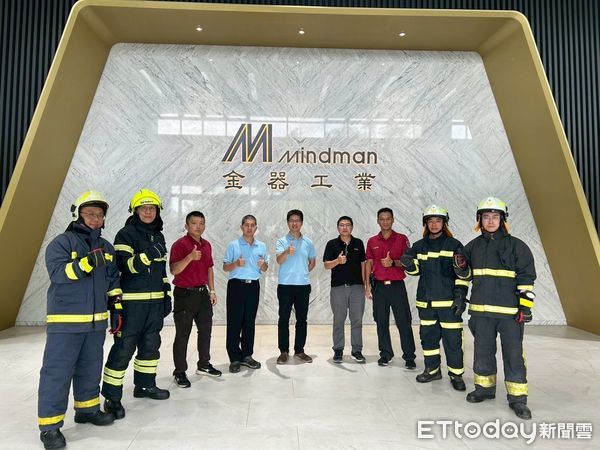 ▲金器公司成立企業義消，員工加入消防行列，強化廠區與社區防災能量。（記者林東良翻攝，下同）