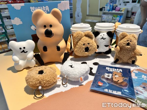 ▲▼7-ELEVEN 推出全台首間「DINOTAENG短尾袋鼠」主題店，還有專屬限定周邊。（圖／記者林育綾攝）