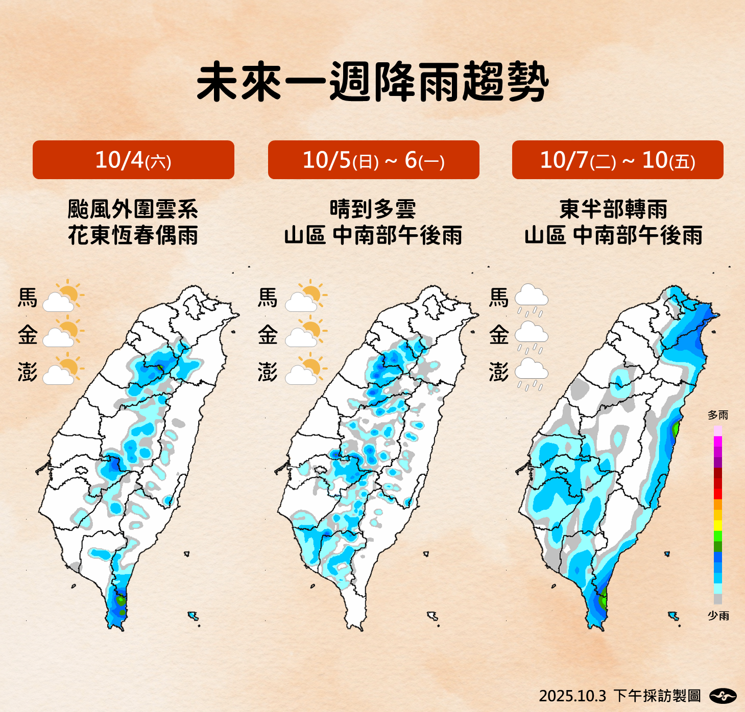 ▲▼天氣趨勢。（圖／氣象署提供）
