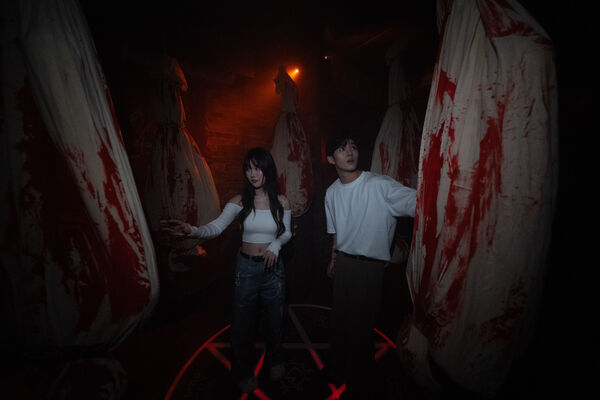 ▲香港海洋公園「哈囉喂全園祭2025」將於10月10日正式啟動,H25．慄,Trip.com 呈獻：詭宅獻祭。（圖／香港海洋公園提供）