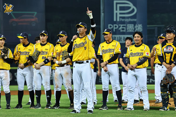 ▲中信兄弟全隊喊話。（圖／中信兄弟提供）