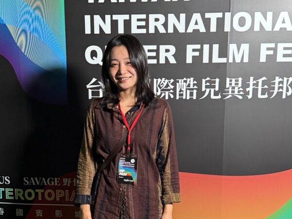▲《壹凡村的蔓玉》導演李幼貞來台，直呼台灣人很熱情。（圖／台灣國際酷兒影展提供）