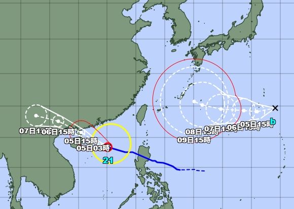 ▲▼熱帶低壓。（圖／翻攝日本氣象廳）