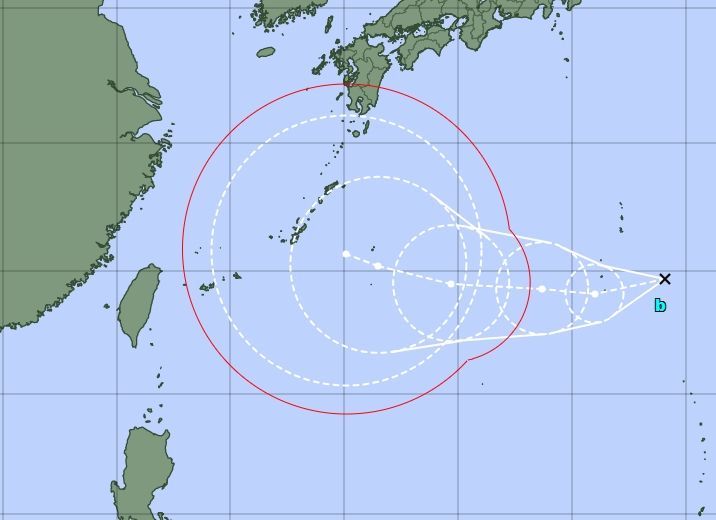 ▲▼熱帶低壓。（圖／翻攝日本氣象廳）