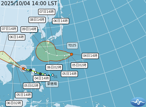 ▲▼天氣趨勢。（圖／氣象署提供）