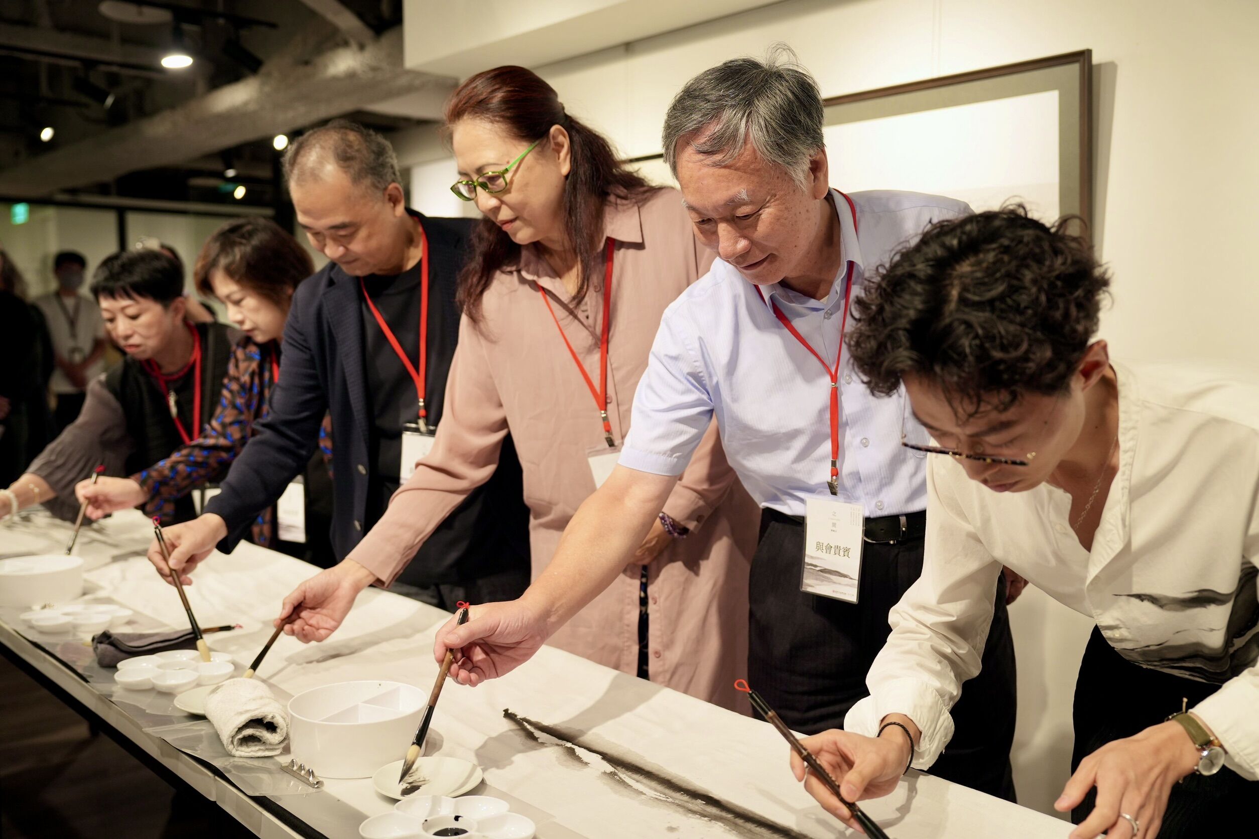 ▲旅法藝術家沈榮水墨畫宗博館開展。（圖／世界宗教博物館提供）