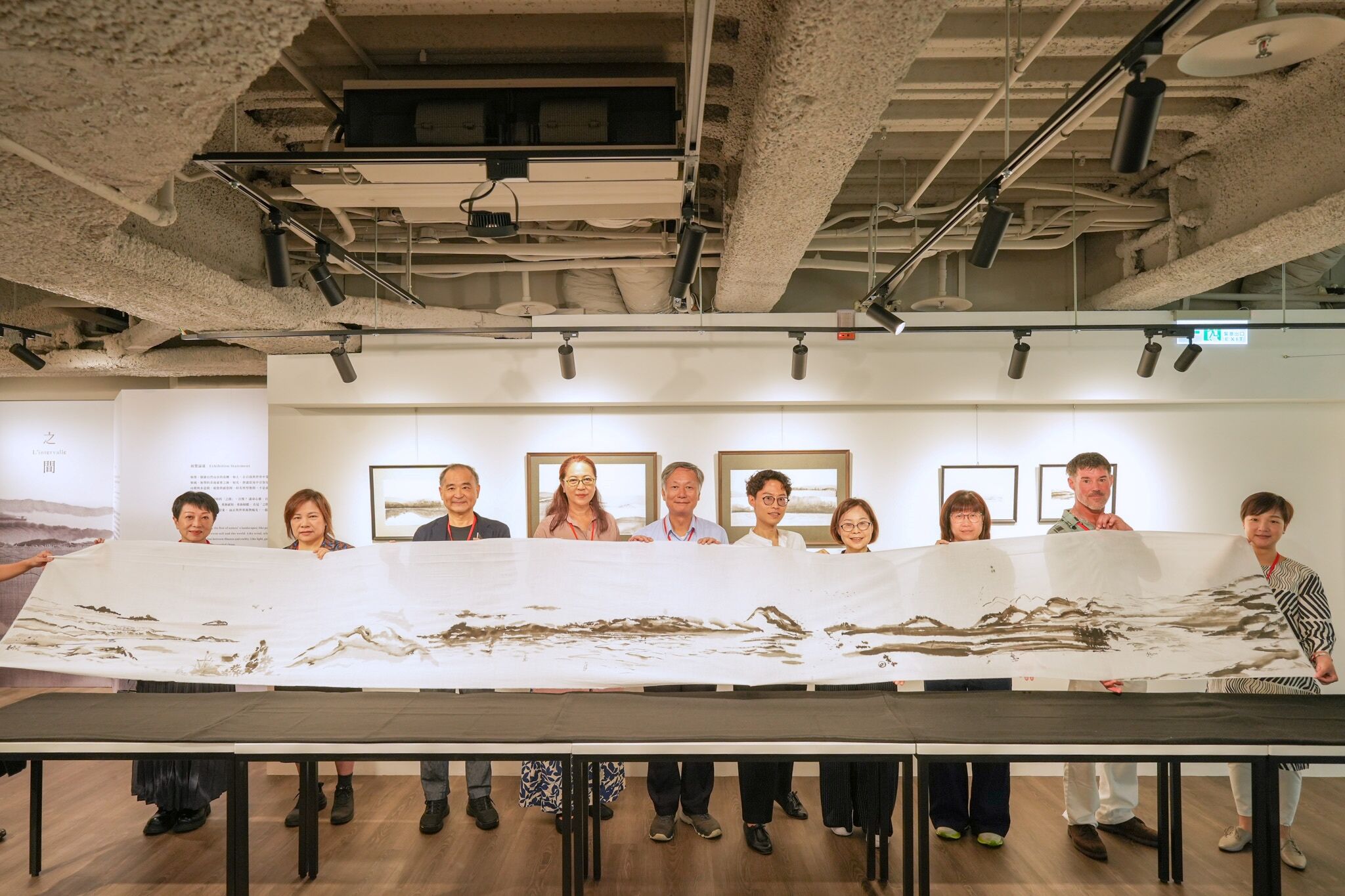 ▲旅法藝術家沈榮水墨畫宗博館開展。（圖／世界宗教博物館提供）