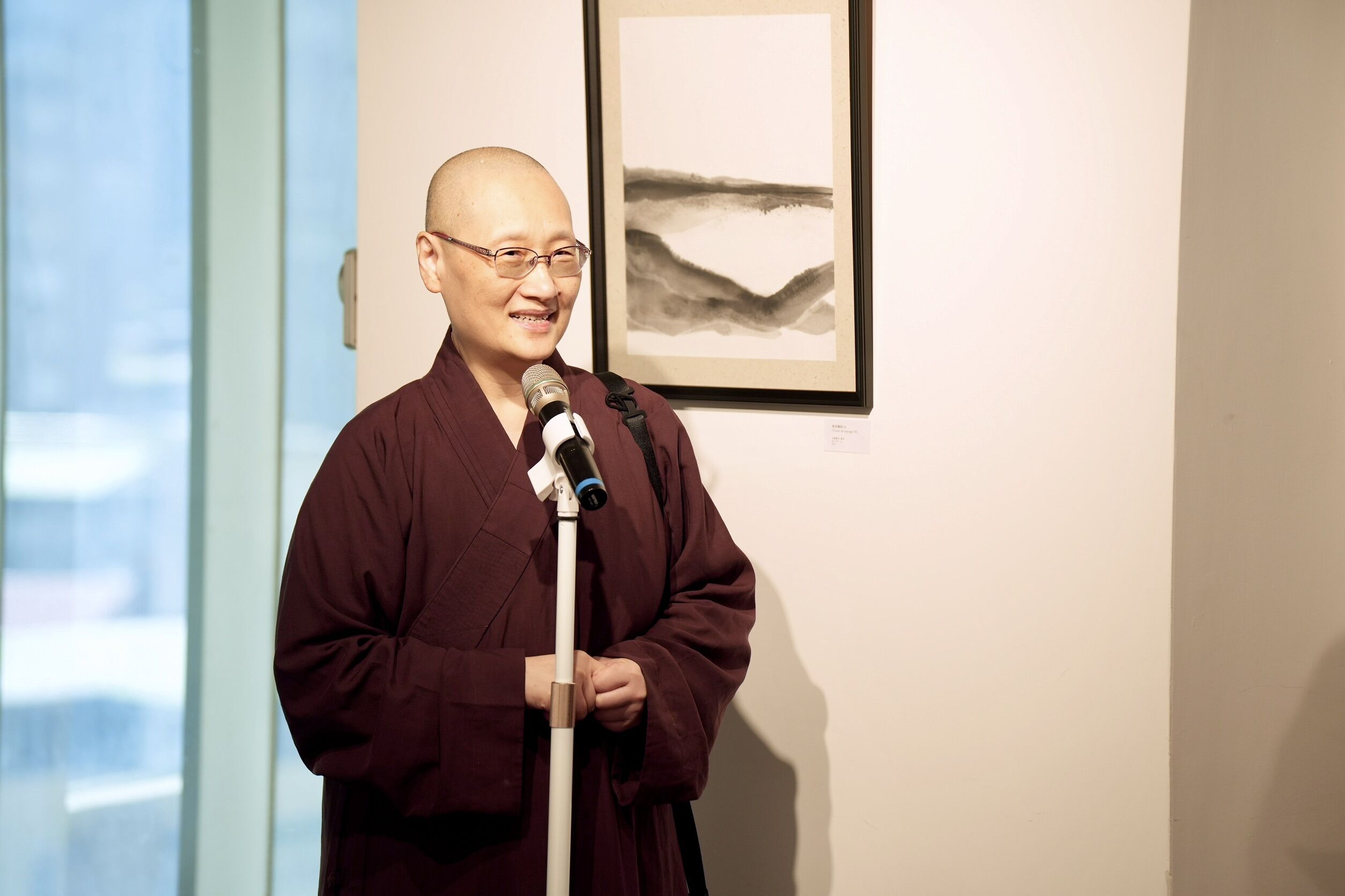 ▲旅法藝術家沈榮水墨畫宗博館開展。（圖／世界宗教博物館提供）