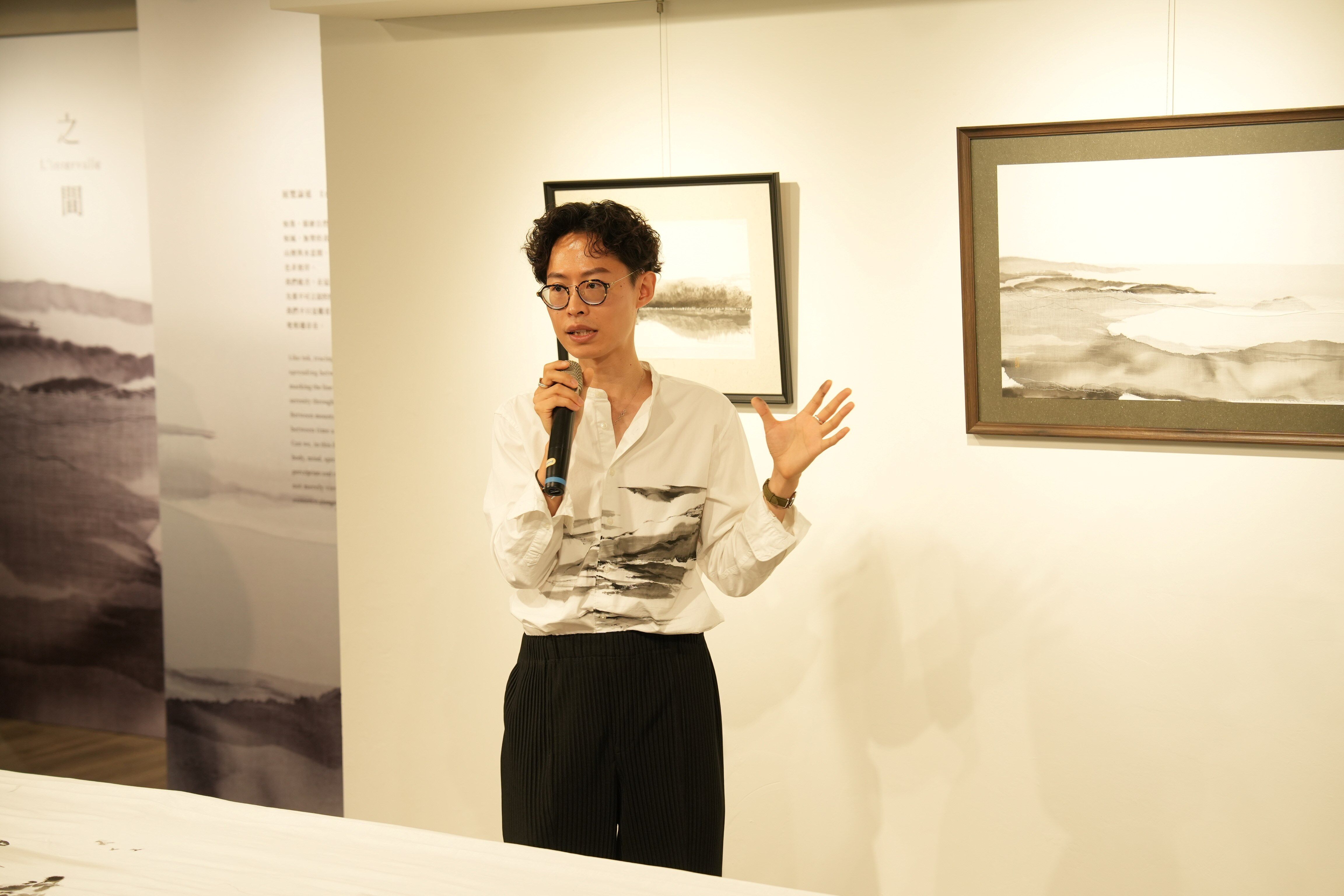 ▲旅法藝術家沈榮水墨畫宗博館開展。（圖／世界宗教博物館提供）